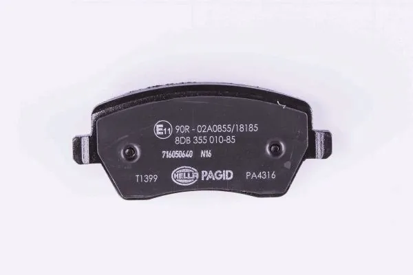 Compre 8DB355010851 HELLA Sapatas do freio dianteiras de disco