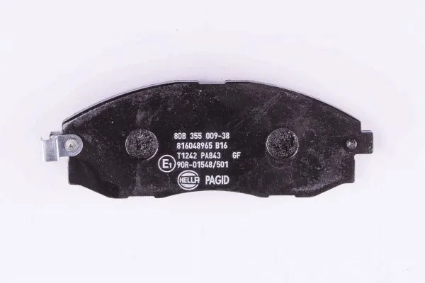 Sapatas do freio dianteiras de disco HELLA 8DB355009381