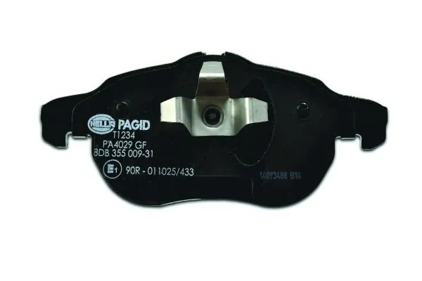 Sapatas do freio dianteiras de disco 8DB355009311 HELLA