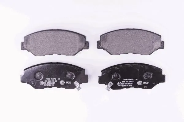 Compre 8DB355010231 HELLA Sapatas do freio dianteiras de disco