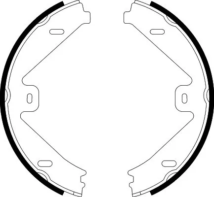  Sapatas do freio de estacionamento Mercedes E sedan (W212) (2009 - 2016) 