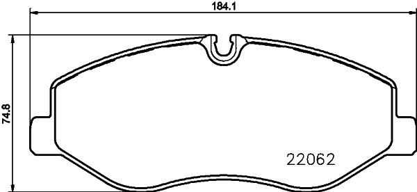 8DB355021961 HELLA Sapatas do freio dianteiras de disco