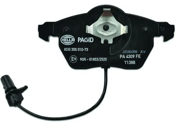 Compre 8DB355010731 HELLA Sapatas do freio dianteiras de disco
