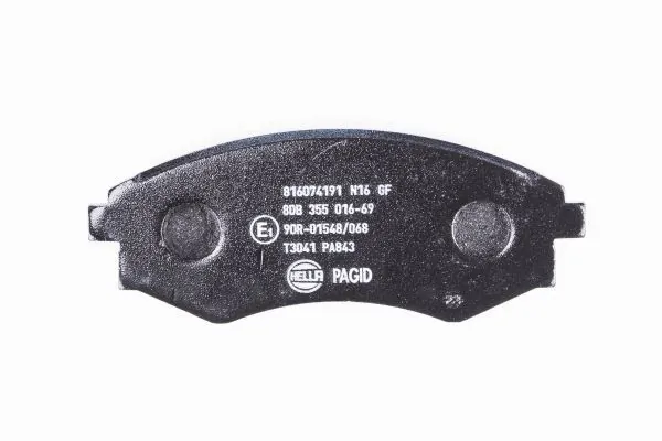 Compre 8DB355016691 HELLA Sapatas do freio dianteiras de disco