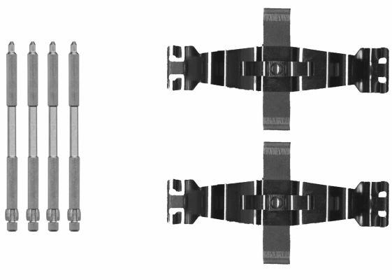 Kit de reparação dos freios dianteiros Audi Q5  8RB ao melhor preço