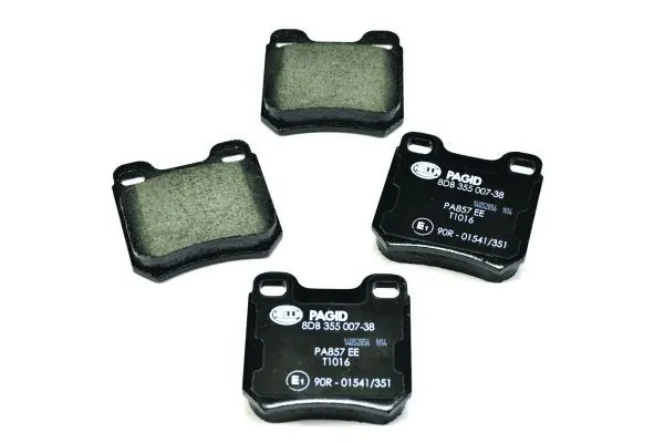 Compre 8DB355007381 HELLA Sapatas do freio traseiras de disco
