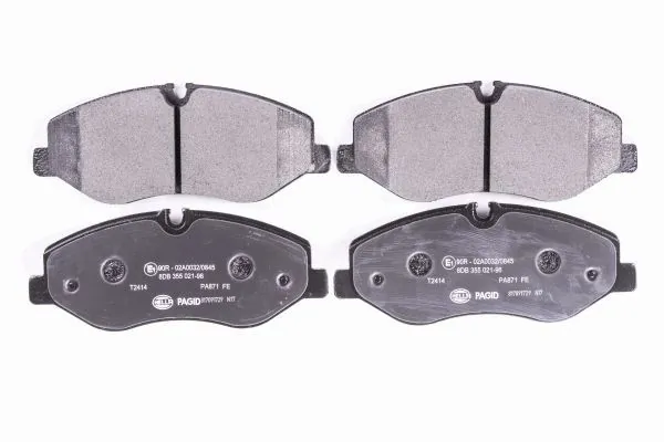 Compre 8DB355021961 HELLA Sapatas do freio dianteiras de disco