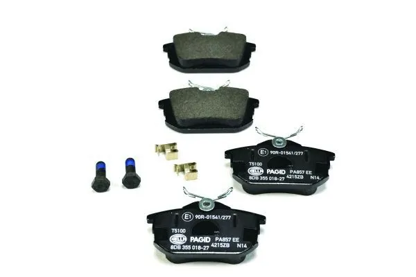 Compre 8DB355018271 HELLA Sapatas do freio traseiras de disco