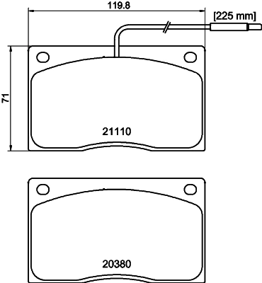 Compre 1617278480 Peugeot/Citroen Sapatas do freio dianteiras de disco