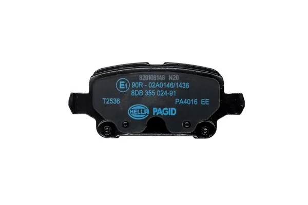 Compre 8DB355024911 HELLA Sapatas do freio traseiras de disco