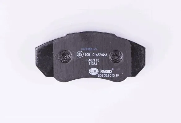Compre 8DB355010391 HELLA Sapatas do freio dianteiras de disco