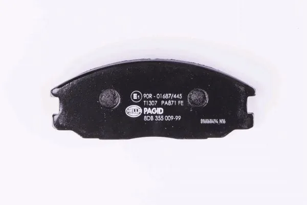 Sapatas do freio dianteiras de disco 8DB355009991 HELLA
