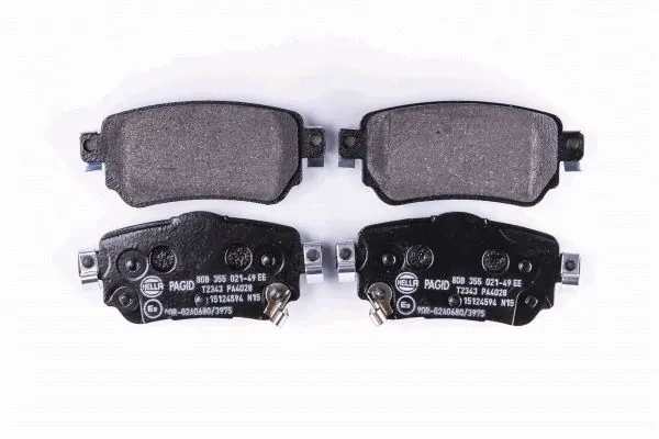 Compre 8DB355021491 HELLA Sapatas do freio traseiras de disco