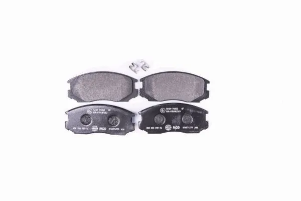 Sapatas do freio dianteiras de disco 8DB355017161 HELLA