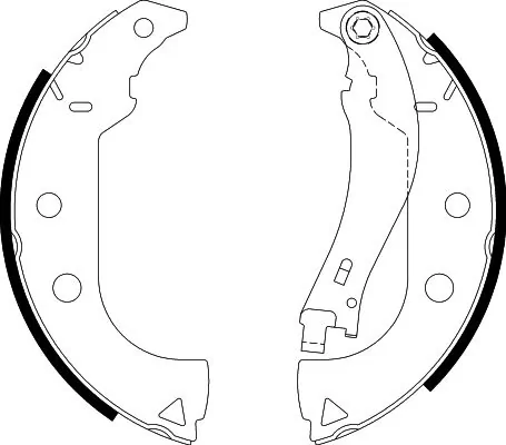 7081832 Fiat/Alfa/Lancia Sapatas do freio traseiras de tambor