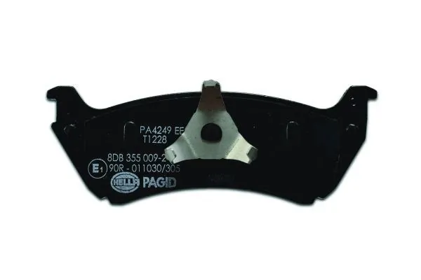 Sapatas do freio traseiras de disco HELLA 8DB355009241