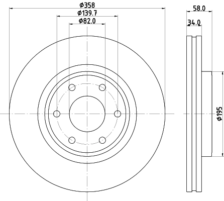  Disco do freio dianteiro Nissan Patrol SUV (Y62) (2010 - 2026) 