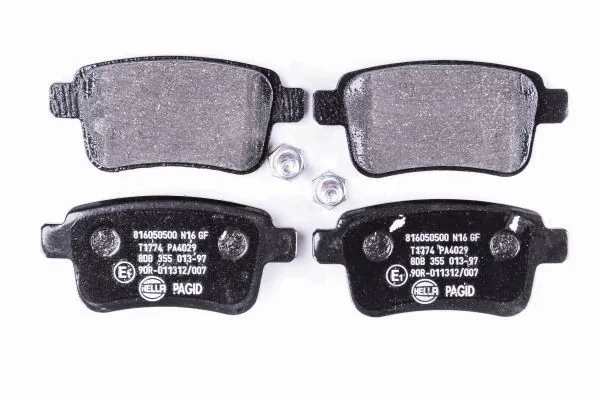 Sapatas do freio traseiras de disco 8DB355013971 HELLA