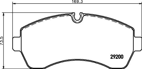 8DB355005531 HELLA Sapatas do freio dianteiras de disco