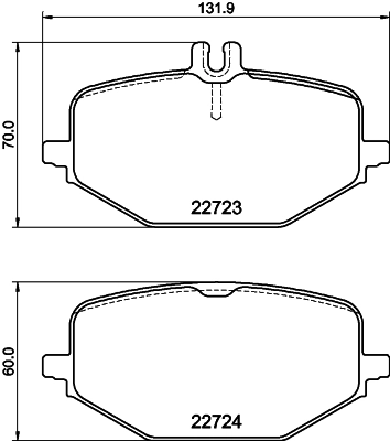  Sapatas do freio traseiras de disco Mercedes ML/GLE SUV (W167) (2018 - 2026) 