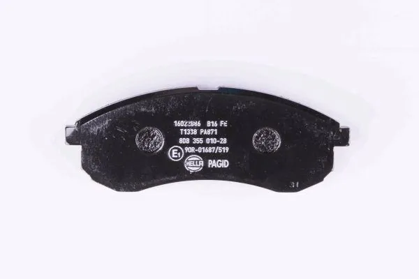 Sapatas do freio dianteiras de disco HELLA 8DB355010281
