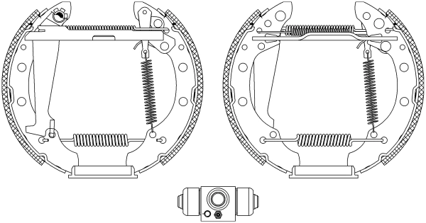 Sapatas do freio traseiras de tambor, montadas com cilindros, kit Seat Cordoba preço, a partir de 67,15 USD