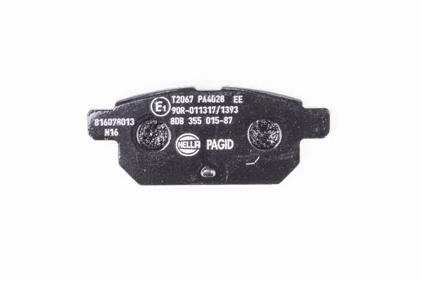 Compre 8DB355015871 HELLA Sapatas do freio traseiras de disco