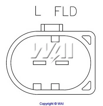 Relê-regulador do gerador (relê de carregamento) para Volkswagen Transporter T4 70A, 70H, 7DA, 7DH