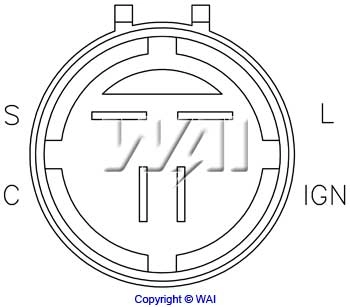 IH772 WAI Relê-regulador do gerador (relê de carregamento)