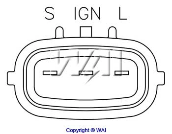 Relê-regulador do gerador (relê de carregamento) para Lexus RX 300 MCU15