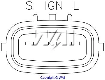 D1621 WAI Relê-regulador do gerador (relê de carregamento)