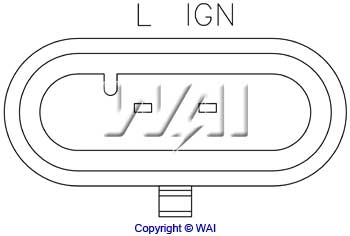 D2206 WAI Relê-regulador do gerador (relê de carregamento)