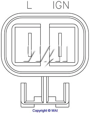 Relê-regulador do gerador (relê de carregamento) para Mitsubishi Canter VI FE5, FE6