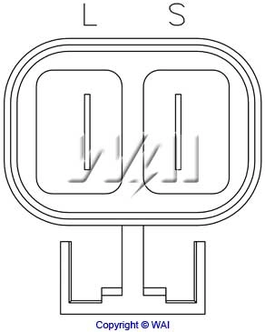 IB343 WAI Relê-regulador do gerador (relê de carregamento)