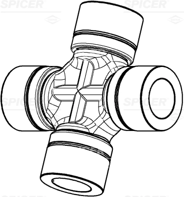 Compre 1288226 DAF Cruzeta da junta universal traseira