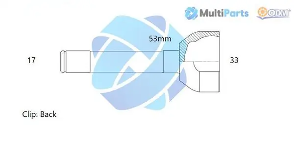 Junta homocinética externa dianteira para Isuzu Trooper 