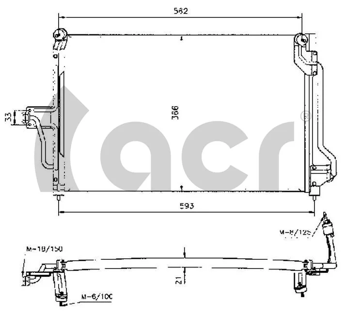 Compre Radiador de aparelho de ar condicionado Opel Astra 