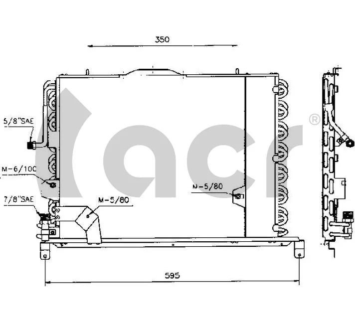Radiador de aparelho de ar condicionado Mercedes C preço, a partir de 175,97 USD
