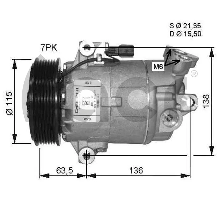 133149 ACR Compressor de aparelho de ar condicionado