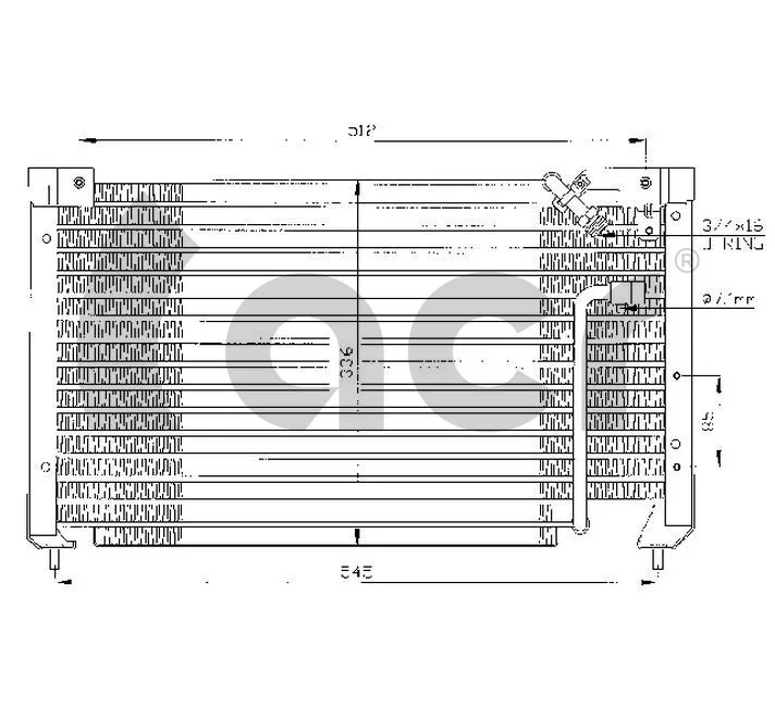 Radiador de aparelho de ar condicionado Mazda 323 III BF ao melhor preço