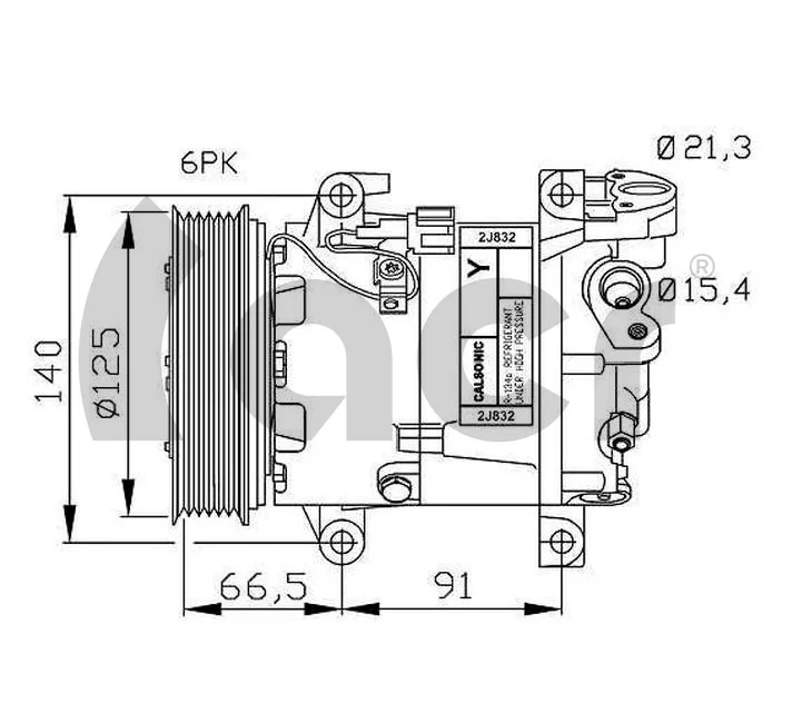 Compre Compressor de aparelho de ar condicionado Nissan Micra 
