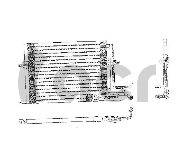 11418005227 Vauner Radiador de aparelho de ar condicionado