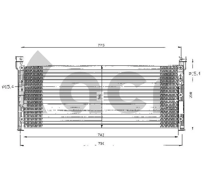 Radiador de aparelho de ar condicionado Toyota RAV4 I Cabrio SXA 10