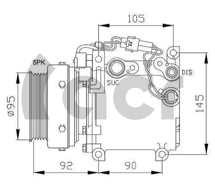 134979R ACR Compressor de aparelho de ar condicionado