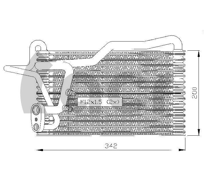 Vaporizador de aparelho de ar condicionado Audi 80 B3 89, 89Q, 8A