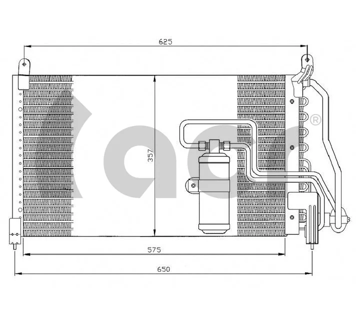 90508122 General Motors Radiador de aparelho de ar condicionado