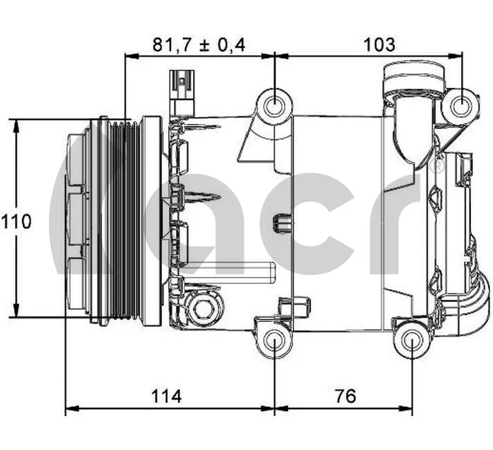 135136 ACR Compressor de aparelho de ar condicionado