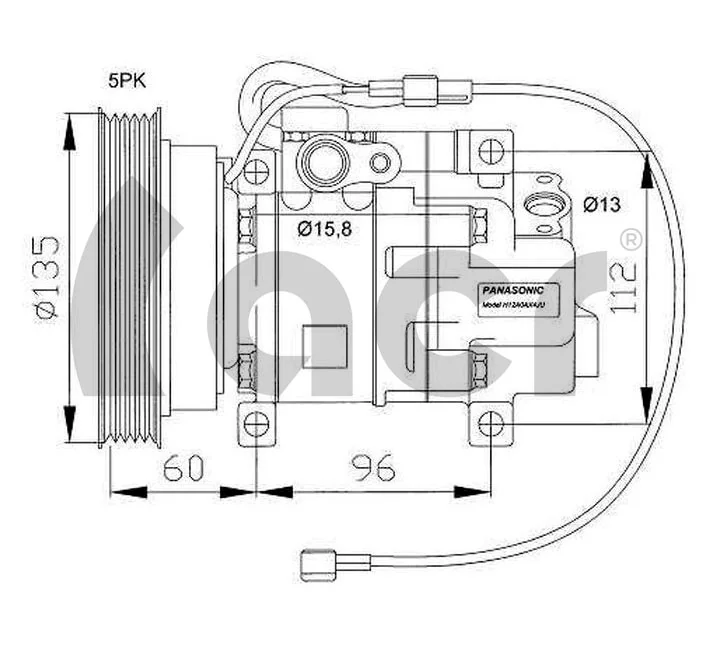 134609R ACR Compressor de aparelho de ar condicionado