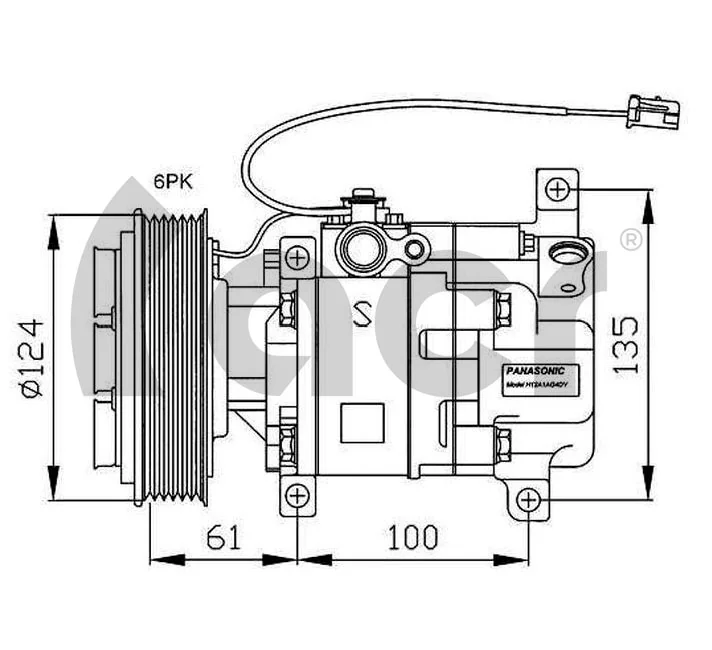 134610 ACR Compressor de aparelho de ar condicionado