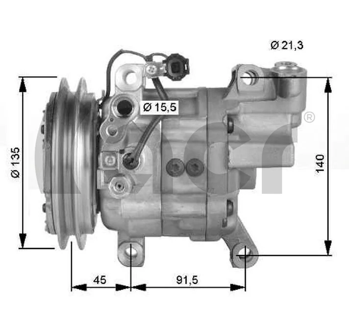  Compressor de aparelho de ar condicionado Nissan X-Trail SUV (T30) (2001 - 2007) 